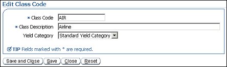 orms config booking classes edit